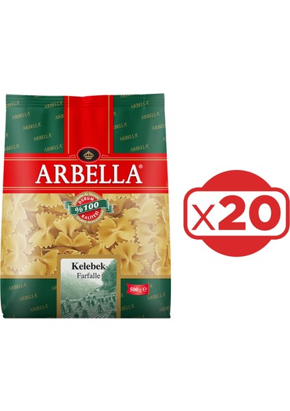 Kelebek Makarna 500 gr x 20 Adet