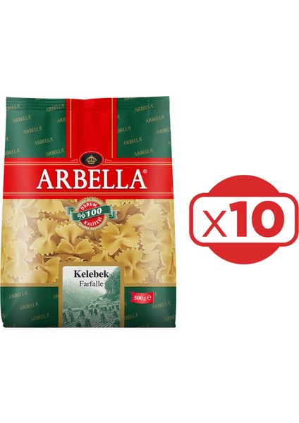 Kelebek Makarna 500 gr x 10 Adet
