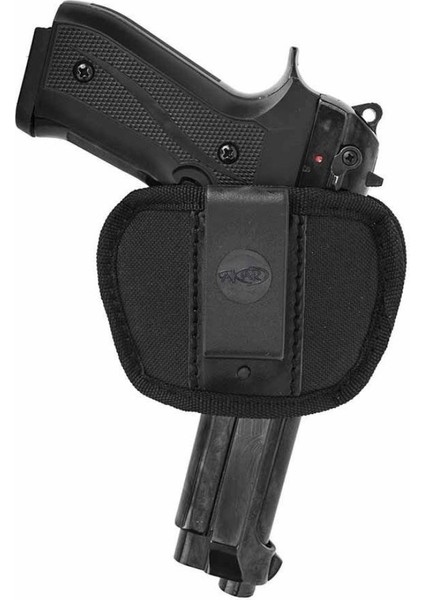 Airsoft Tabanca Kılıfı Universal Tüm Tabancalar Için Iç ve Dış Taşıma Sağ-Sol Kumaş Maşalı Siyah