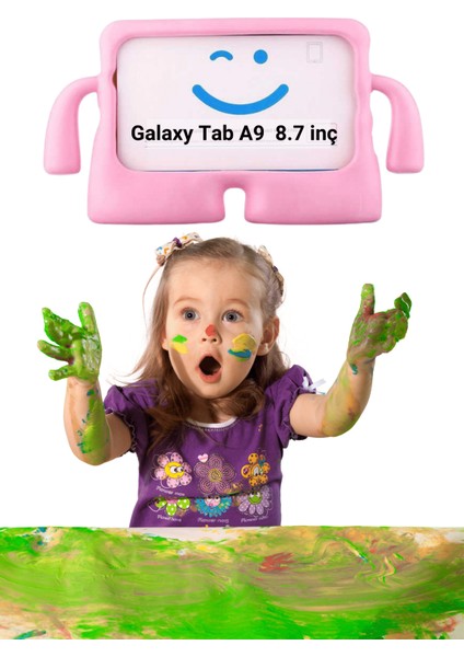 Galaxy Tab A9 8.7 Inç Uyumlu Fuchsia Ibuy Standlı Çocuk Tablet Kılıfı