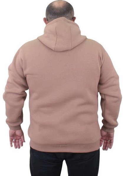 Fermuarlı Kapuşonlu Büyük Beden Sweat Adventure 23220 S.kahve fırsatları
