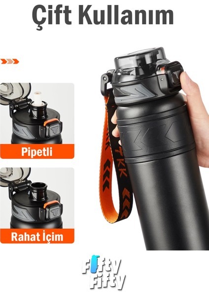 Tkk 500 ml Çelik Termos Çift Kullanım Pipetli/rahat Içim -12/24 Sıcak-Soğuk- Yalıtım -2022500ML modelleri