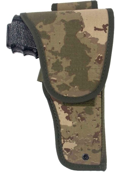 Airsoft Tabanca Kılıfı Universal Tüm Tabancalar Için Dış Taşıma Kapaklı Haki Kamuflaj