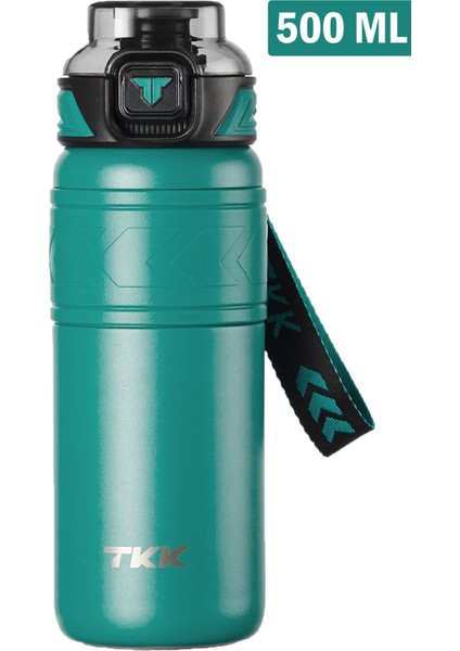 Tkk 500 ml Çelik Termos Çift Kullanım Pipetli/rahat Içim -12/24 Sıcak-Soğuk- Yalıtım -2022500ML