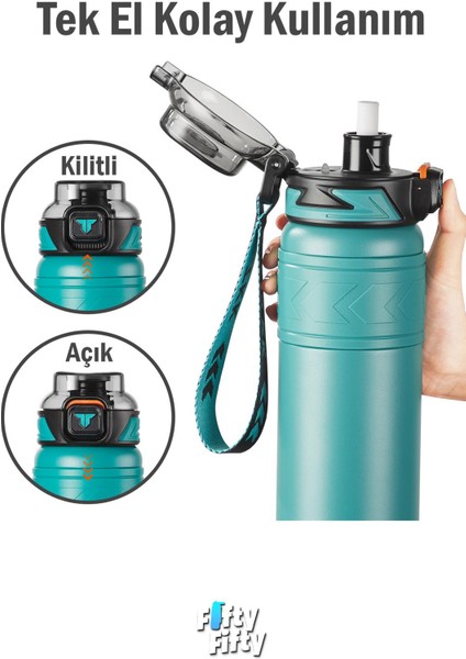 Tkk 500 ml Çelik Termos Çift Kullanım Pipetli/rahat Içim -12/24 Sıcak-Soğuk- Yalıtım -2022500ML fiyatları