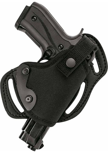 Airsoft Tabanca Kılıfı Universal Tüm Tabancalar Için Dış Taşıma Kumaş Çapraz Kılıf Siyah