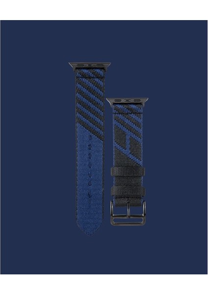 Lacivert Hasır Apple Watch - DK002 - Apple Watch 40MM