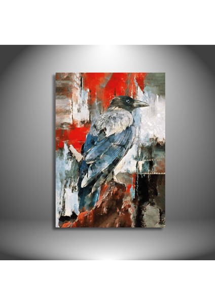 Tekli Dikey Kanvas Tablo Kaliteli Renkli Istanbul Kargası modelleri