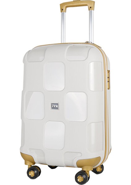 Bej Kahve Kare Orta Boy Orta Boy Seyahat Çantası PP4040-180-M Krem