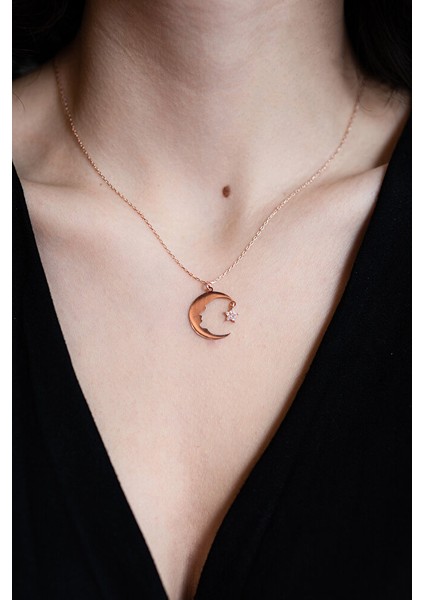 925 Ayar Beyaz Taşlı Mustafa Kemazl Atatürk Silüeti Gümüş Kolye