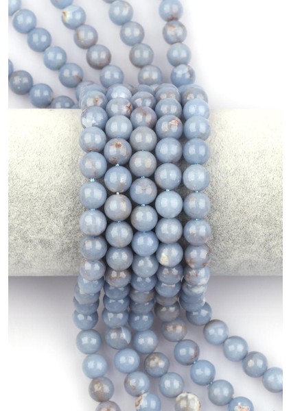 Anjelit Doğal Taş Dizi 8 mm Küre Kesim