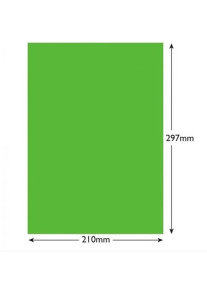 Renkli Fotokopi Kağıdı 25'li A4 80 gr Papağan Yeşili fiyatları