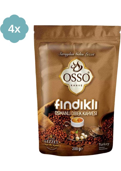 Fındıklı Osmanlı Dibek Kahvesi 200 gr x 4 Adet