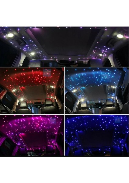 Uzaktan Kumandalı Rgb LED Fıber Optik Işık Motoru QJ-L016T App/müzik/ Çift Kafa Rgbw DC12V 16W modelleri