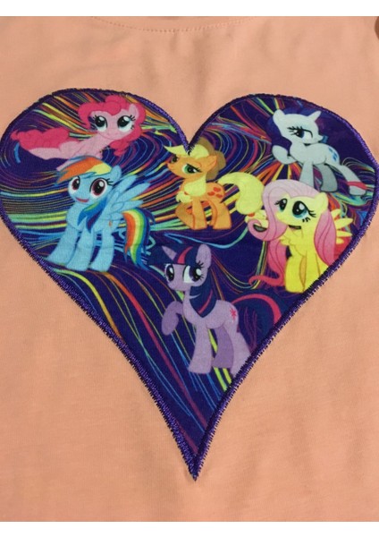 Turuncu Gardrop Pony Etekli Kız Çocuk Takım Pudra modelleri