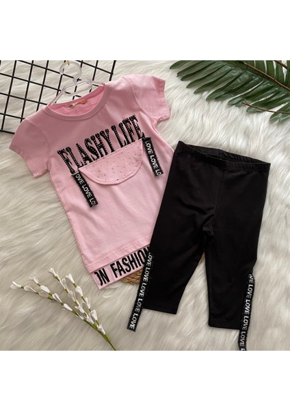 Turuncu Gardrop Flashy Life Taytlı Kız Çocuk Takım Pembe fırsatları