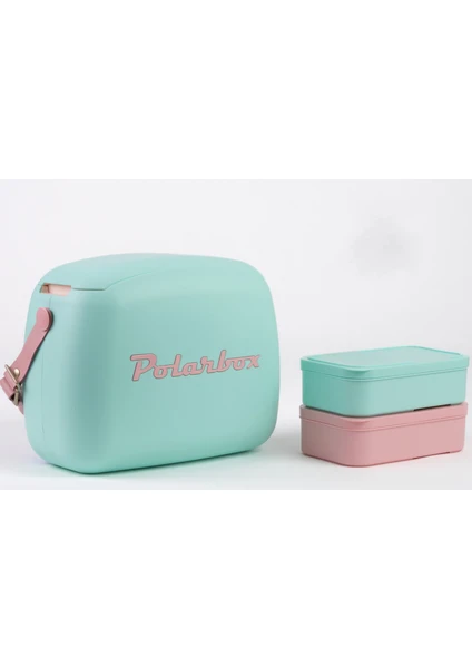 Cooler Bag Verde Agua - Rosa Pop