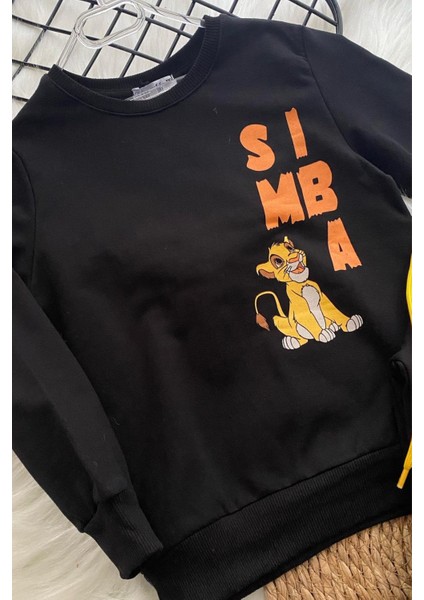 Turuncu Gardrop Simba 2li Çocuk Takım Siyah