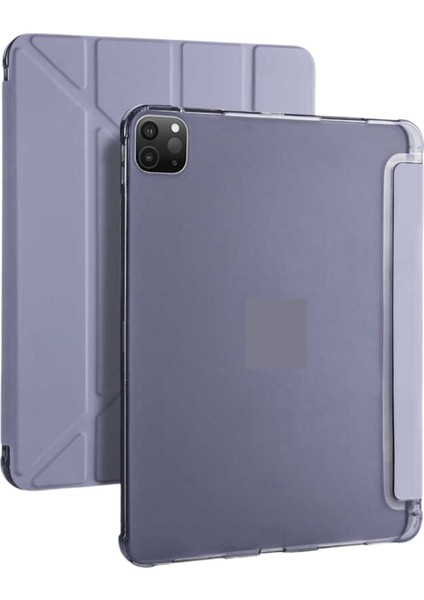 Apple Uyumlu iPad Air 10.9 Inç 4. Nesil Fuchsia Trifolding Kalemlikli Tablet Kılıfi