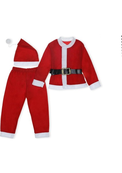 Kemerli Şapkalı Noel Alt Üst Takım
