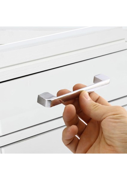 Çekmece Dolap Mutfak Kulpu Kapak Kulbu Metal Kulp Mobilya Krom Renk 128 mm Dolabı Kulpları