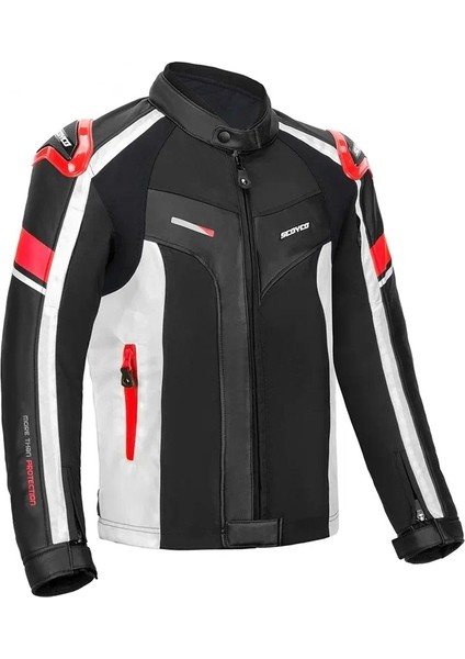 Motosiklet Montu Full Korumalı 4 Mevsim Pu Kaplamalı Deri ve Maxdura Kumaş Motor Mont Red fiyatları