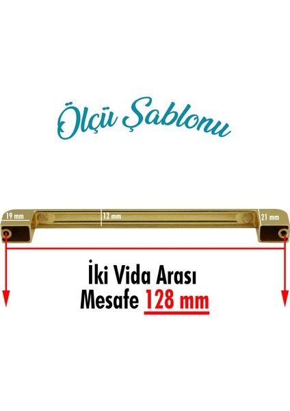 Çekmece Dolap Mutfak Kulpu Kapak Kulbu Metal Kulp Mobilya Gold Renk 128 mm Dolabı Kulpları indirimleri