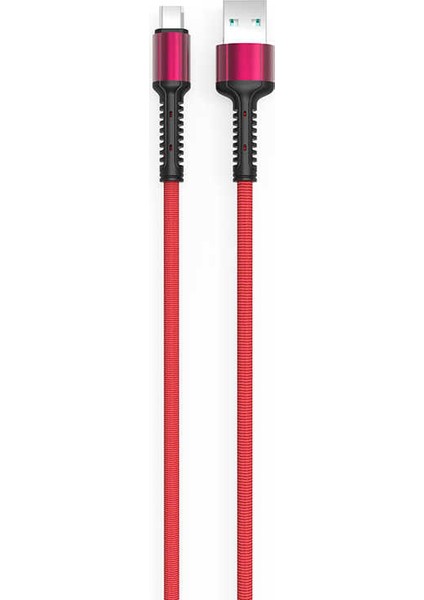 Keten Örgülü Micro USB Şarj Kablosu (Hızlı Şarj Destekli)-1 mt
