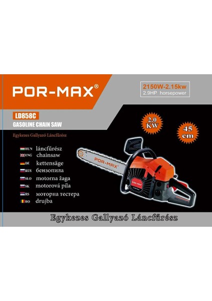 Pormax Benzinli Ağaç Kesme Motoru