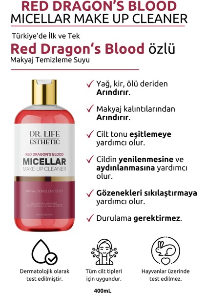 Red Dragon’s Blood Micellar Makyaj Temizleme Suyu 400 ml