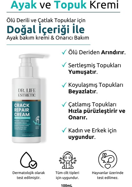 Ayak ve Topuk Kremi Crack Repair Cream 100 ml