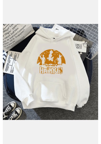 Haikyuu Kapşonlu Sweatshirt