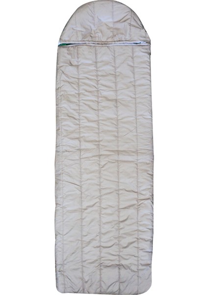Bej Polarguard Kamp Uyku Tulumu - 0°c Dayanıklı - 195X65 cm - Sıfır Derece Soğuklara Karşı Koruma
