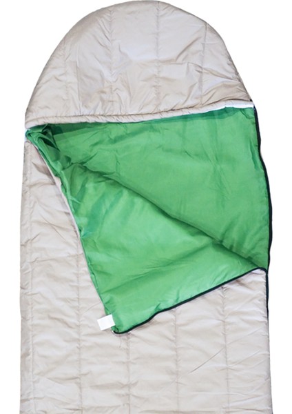 Bej Polarguard Kamp Uyku Tulumu - 0°c Dayanıklı - 195X65 cm - Sıfır Derece Soğuklara Karşı Koruma