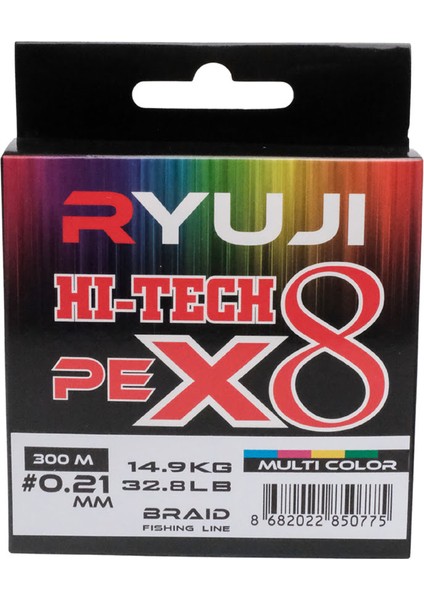 Hi-Tech X8 300 mt Multi Color Ip Misina