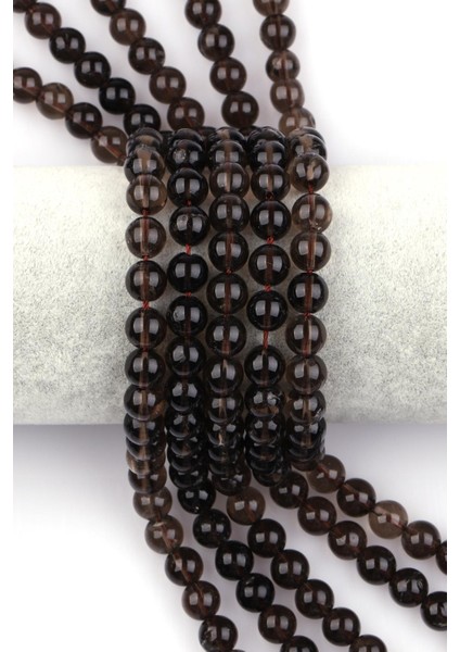 Dumanlı Kuvars Doğal Taş Dizi 8 mm Küre Kesim