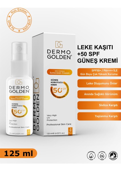 Güneş Kremi Yüksek Koruma Aydınlatıcı Ton Eşitleyici +50SPF 125ML