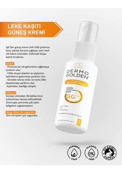 Güneş Kremi Yüksek Koruma Aydınlatıcı Ton Eşitleyici +50SPF 125ML