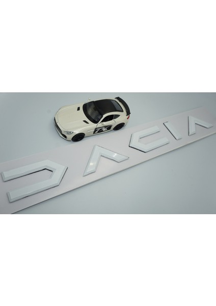 Dacia Yeni Nesil Bagaj 3m 3D Beyaz Abs Yazı Logo fırsatları