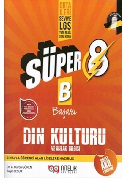 8.sınıf Yeni Nesil Süper Din Kültürü ve Ahlak Bilgisi Soru Kitabı