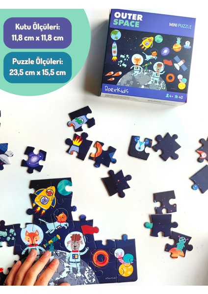 Uzay Boşluğu Mini Puzzle | 40 Parça 4+ Yaş