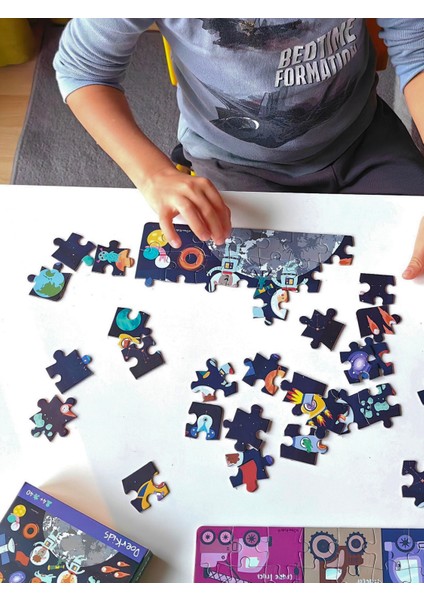 Uzay Boşluğu Mini Puzzle | 40 Parça 4+ Yaş