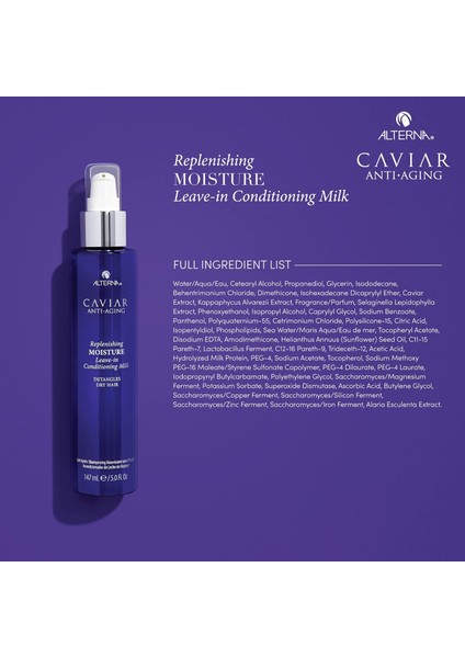 Caviar Anti-Aging Replenishing Moisture Leave-in Conditioning Milk fırsatları