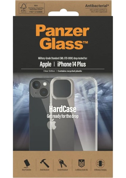 Panzer Glass Hardcase Kapak 3.6m iPhone 14 Plus Uyumlu modelleri