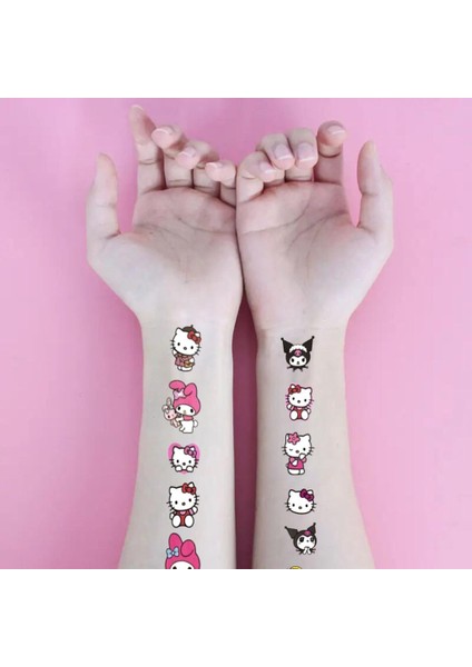 Kuromi Hello Kitty Çocuk Genç Geçici Dövme