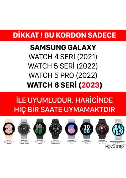 Samsung Galaxy Watch 4 5 Pro 6 7 Fe 40 42 43 44 45 46 47 Mm Uyumlu Kordon Magnet Toka Silikon Kayış modelleri