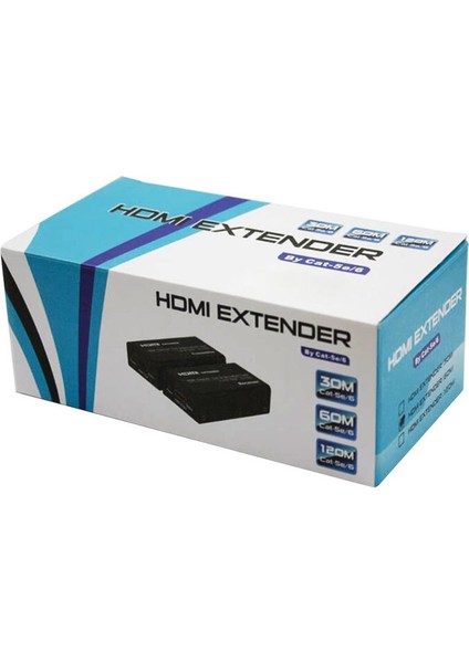 Powermaster PM-18232 Hdmı To Cat5 Cat6 60 Metre Uzatıcı Extender Uzatıcı Extender HDMI