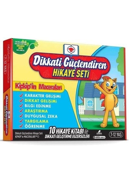 Dikkati Güçlendiren Hikaye Setikip Kip'in Maceraları Kutulu Set 712 Yaş 10 Kitap Takım