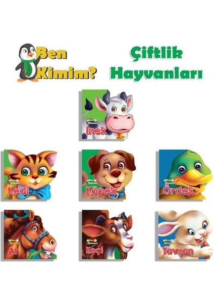 Ben Kimim Çiftlik Hayvanları Seti 7 Kitap Takım