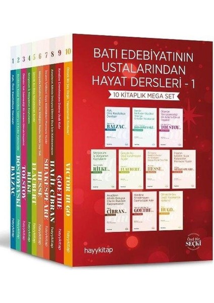 Batı Edebiyatının Ustalarından Hayat Dersleri 1 10 Kitaplık Mega Set